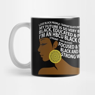 HBCU Black Queen Hair Art Mug